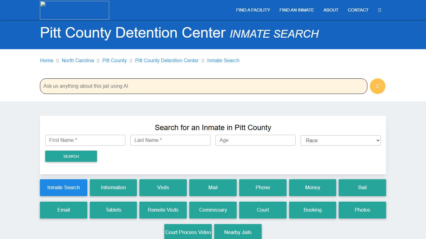 Pitt County Inmate Search & Roster Find Inmates NC